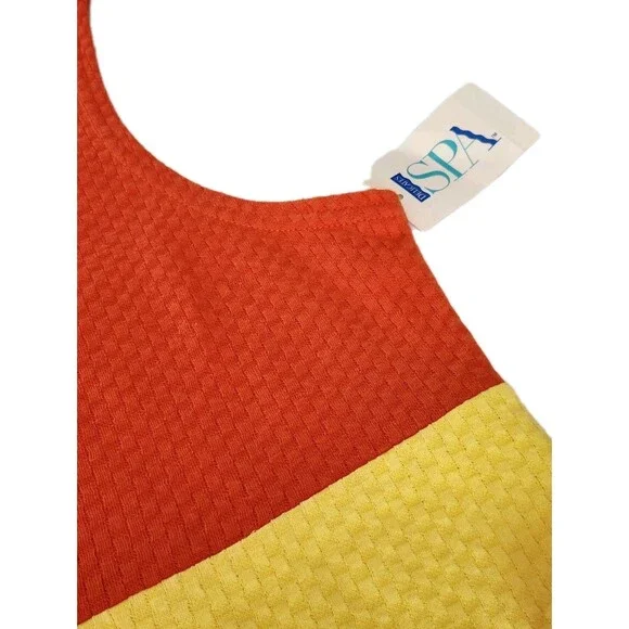 Delicates Spa Y2K Maxi Dress NWT 2004 Colorblock Sleeveless Boho Summer Dress S - Picture 9 of 14